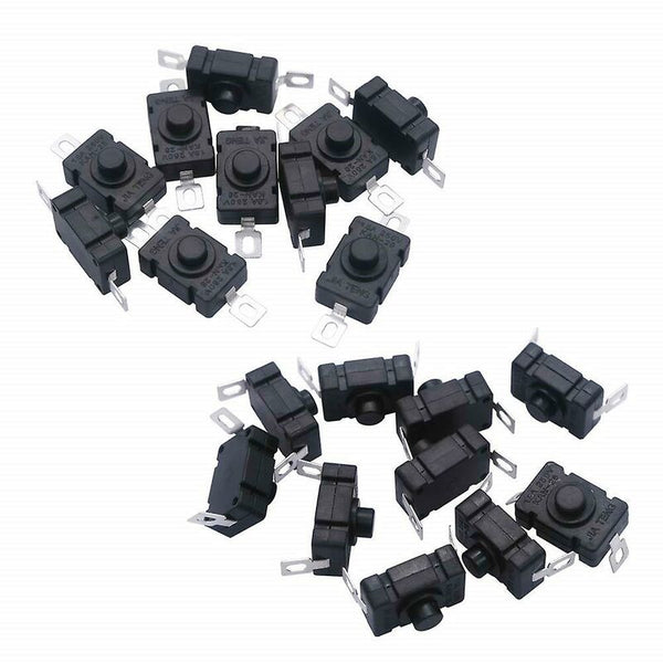 40Pcs Self Locking Push Button Switch For Kan 28 Mini Flashlights