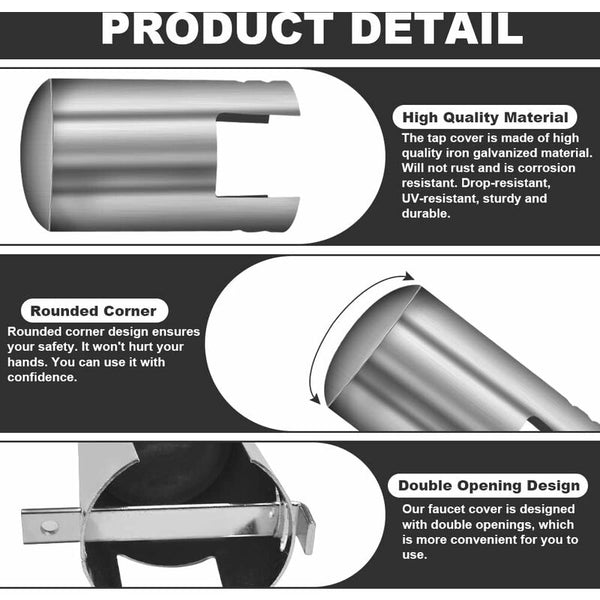 Insulated Garden Hose And Home Enclosure Covers Water Saving Outdoor Faucet Lock System Hoses