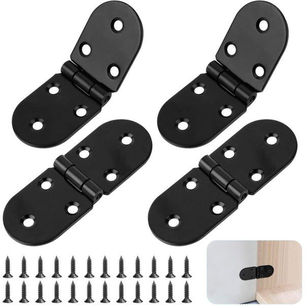 4 Pcs Stainless Steel 180 Degree Folding Table Hinges With Screws Door Hinges