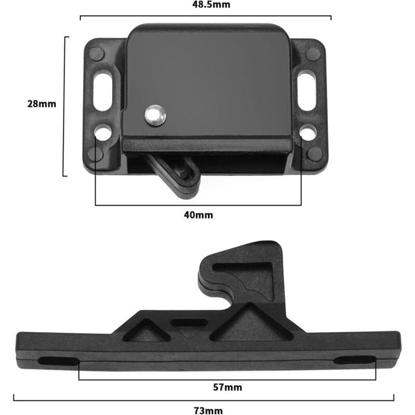 2 Pcs Cabinet Door Catches With 8 Screws For Rv Caravan Latches Accessories Cabinets Sliding Doors Kitchen Cabinet Doors And Fronts