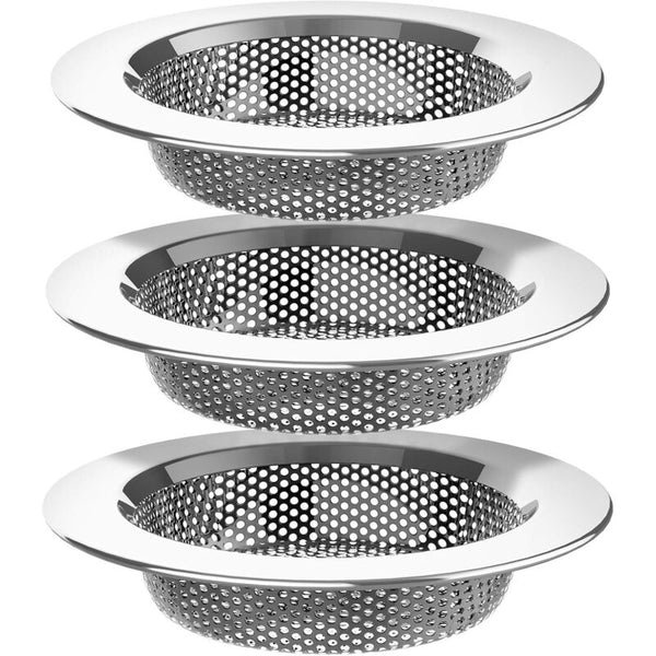 Kitchen Sink Strainer Stainless Steel Drain Dishwasher 3 Pack Drain Stoppers & Strainers