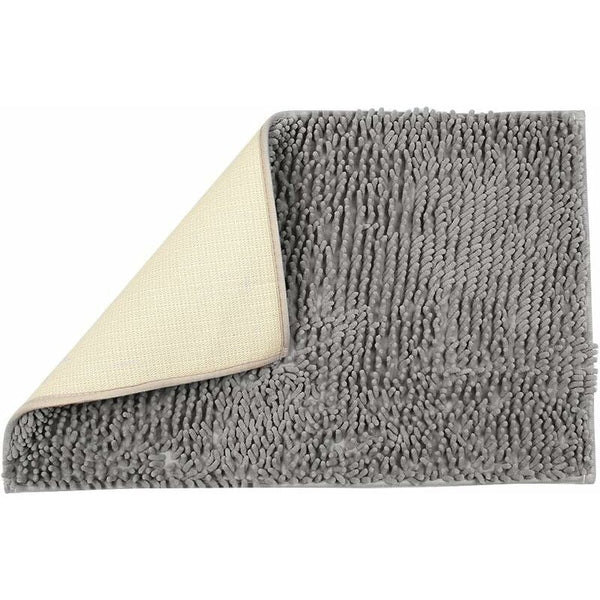 Soft Shag Bath Mat 60X90cm Non Slip Absorbent Microfiber Chenille Rug Bath Mats Rugs & Toilet Covers
