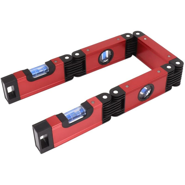 Foldable Level 5 Section Multi Angle Magnetic Tool With 4 Leveling Bubbles 45A 90A 180A Multifunction Levels