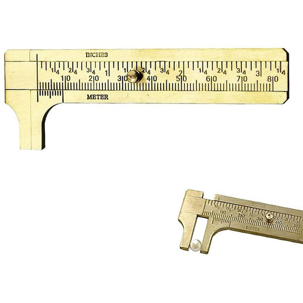 Vernier Caliper Mini Brass Double Scale For Precision Outside Vernier Calipers