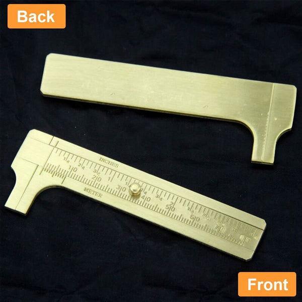 Vernier Caliper Mini Brass Double Scale For Precision Outside Vernier Calipers