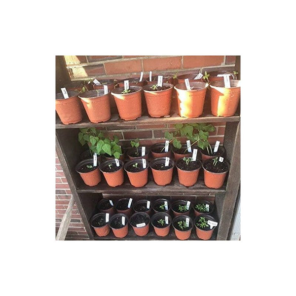 100 Pcs 10Cm(Diameter) Soft Plastic Seed Pot Seedling Baskets Pots Window Boxes