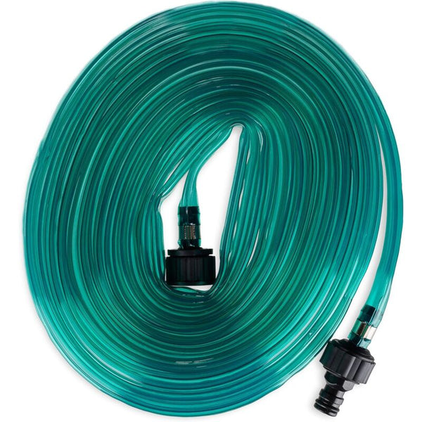 Garden Hose Flat Irrigation Water Lance For Holes Ready To Connect 7.5 Meters Green Hoses