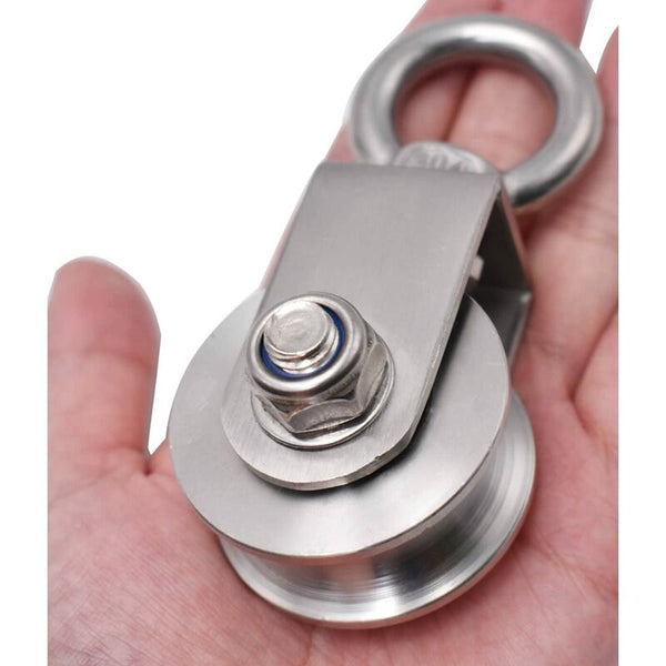 304 Stainless Steel Rope Pulley Block Max Load 200Kg Other Automotive Care Supplies