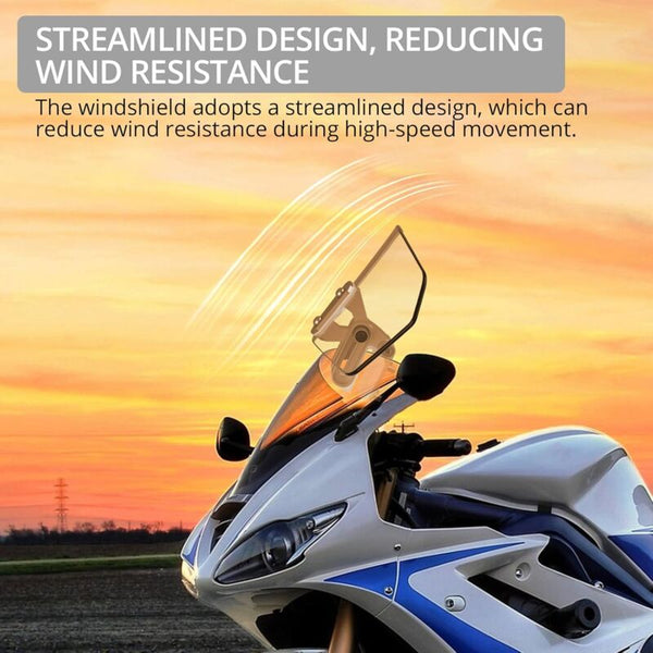 Motorcycle Windshield Adjustable Clip On Windscreen Extension Spoiler Deflector For Motorcycle Transparent Other Motorcycle Accessories