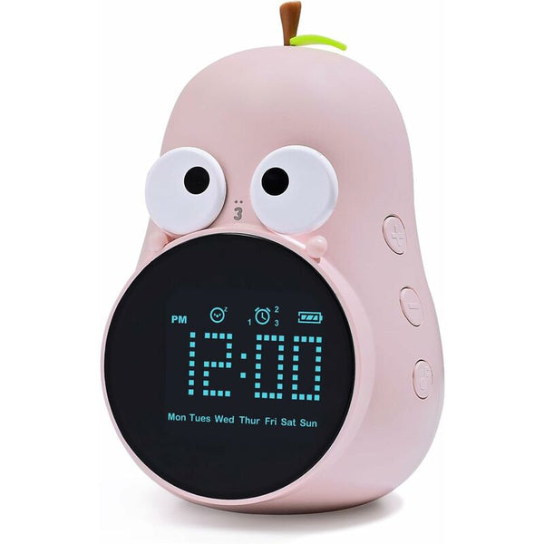 Kids Alarm Clock Light Cute Bulb Creative Bedside Lamp Night Programmable Snooze Wake Up For Girls Alarm Clocks & Clock Radios