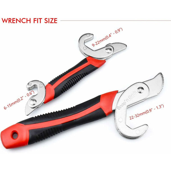 2 Pcs Wrench Set Snap Grip Universal Multifunctional Nut Wrench Sets