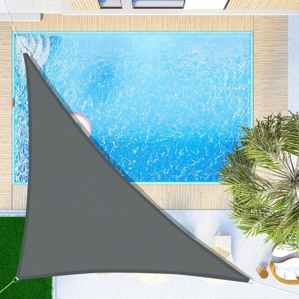 Triangular Shade Sail 3X3x3m Waterproof Cloth Uv Protection For Patio Garden Terrace Outdoor Balcony Gray Shade Sails