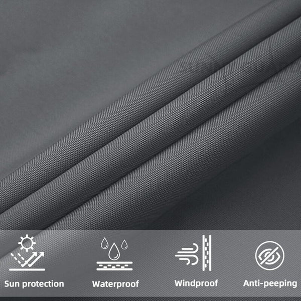 Triangular Shade Sail 3X3x3m Waterproof Cloth Uv Protection For Patio Garden Terrace Outdoor Balcony Gray Shade Sails