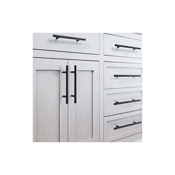 20 Pcs Black Furniture Handle Kitchen Cabinet T Handles Drawer Cupboard Furniture Parts
