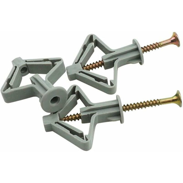 150 Pieces Plasterboard Anchors With Screws Wall Fixings Hollow Screws & Bolts