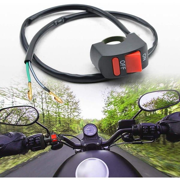 1 Piece Motorcycle Handlebar Switch On Off Push Button Bike Motorbike Tuning Part For U5 U7 U2 Led Headlight Scooter Other Motorcycle Accessories