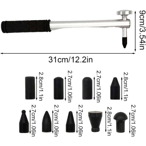 Car Dent Repair Tool Strong Hammer Tap Down With 9 Heads Portable Hand Tools Kit Puller For Dent Repair Kits & Tools