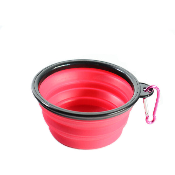 2 Dog Bowl Foldable Travel Water Portable Cat Pet Silicone Food Small Dog Bowls