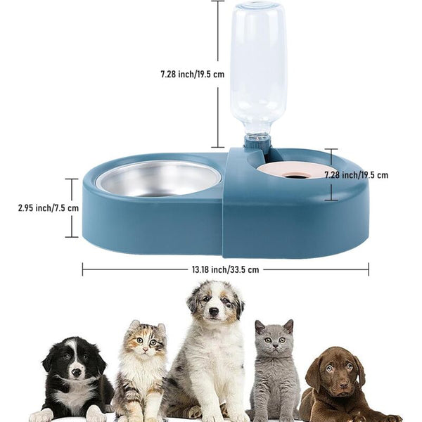 Cat Bowl Dog Automatic Water Bottle Tilted Raised For Small And Medium Dogs Cats Cat Bowls