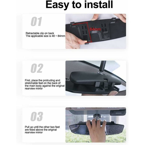 Interior Rearview Mirror Universal Wide Angle Panoramic Car For Or Truck Cabin 23884Mm Mirrors