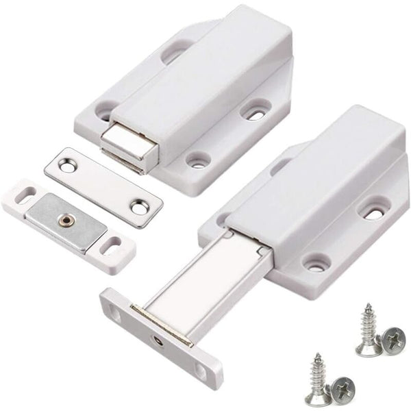 Push To Open 2 Pieces Door Cupboard Magnet Closure For Cabinet Drawer System Magnetic Latch Lock Kitchen Cabinet Doors And Fronts