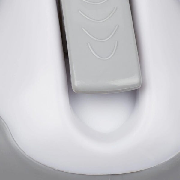 Suction Cup Handle 2 Pcs Set Shower & Bath Grab Bar 25 Kg For Elderly Wall In White/Grey Shower Head Holders