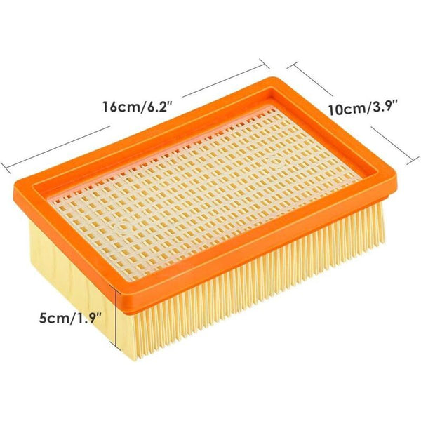 Flat Pleated Filter For Karcher Mv4 Mv5 Mv6 Wd4 Wd5 Wd6 Wd4p Wd5p Wd6p Wet And Dry Vacuum Cleaners 3 Pack Vacuum Cleaner Parts