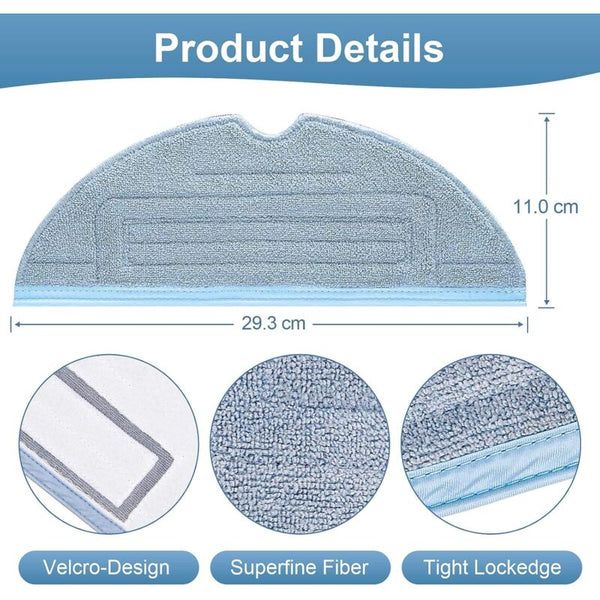 6 Pcs Mop Cloths For Roborock S7 Pro Ultra Maxv Plus Spare Parts Accessories T7s Vacuum Cleaner Parts