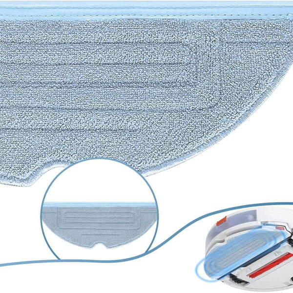 6 Pcs Mop Cloths For Roborock S7 Pro Ultra Maxv Plus Spare Parts Accessories T7s Vacuum Cleaner Parts