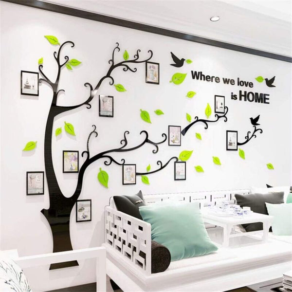 3D Tree Diy Decals Arts Decorations For Living Room Bedroom E Light Green Wall Stickers