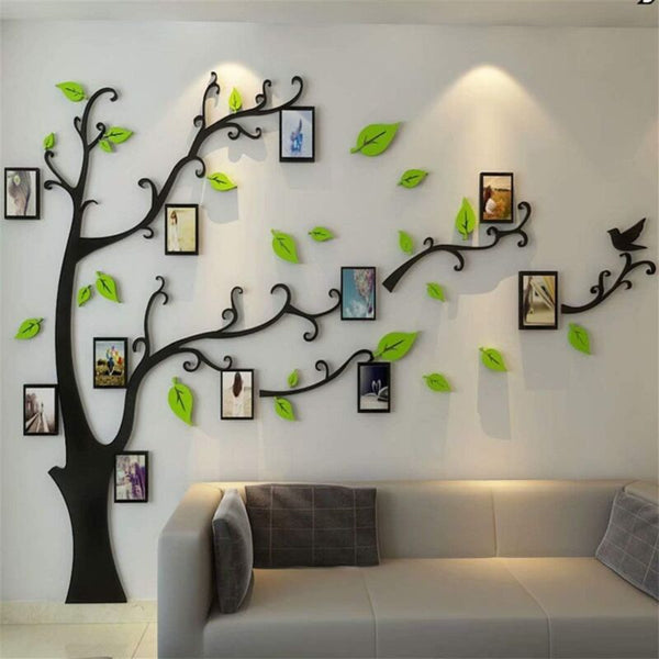 3D Tree Diy Decals Arts Decorations For Living Room Bedroom E Light Green Wall Stickers