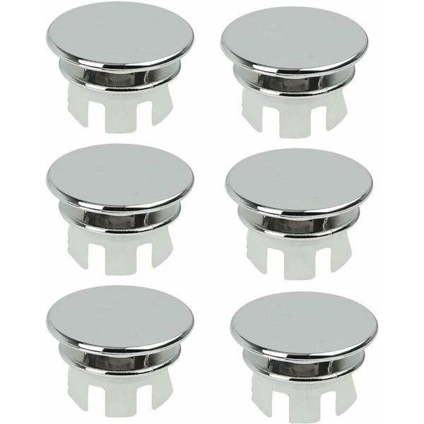 6 Pack Chrome Bathroom Sink Overflow Drain Hole Covers Bathroom Sinks