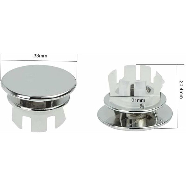 6 Pack Chrome Bathroom Sink Overflow Drain Hole Covers Bathroom Sinks