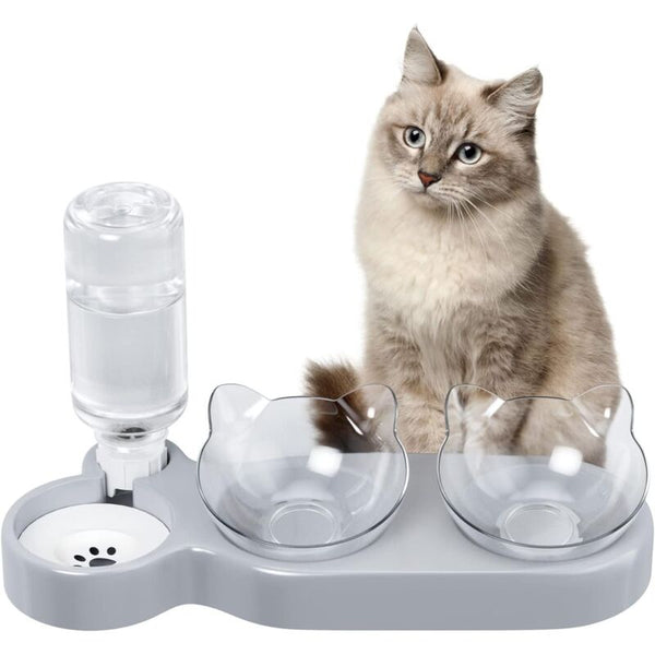 Cat Bowl 15 Tilting Water Automatic Feeders And Waterers Non Slip Cat Bowls