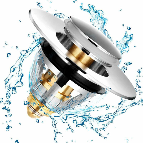 2 In 1 Sink Strainer And Stopper Bounce Core Stainless Steel 33.5 36Mm Drain Stoppers & Strainers