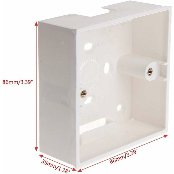 86X86mm Pvc Wall Mount Junction Box For Switch Socket Base Electrical Sockets