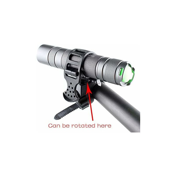 Bicycle Flashlight Mount Clip 360 Degree Rotation Universal Led Bike Light Holder Bike Camera Holders Mounts