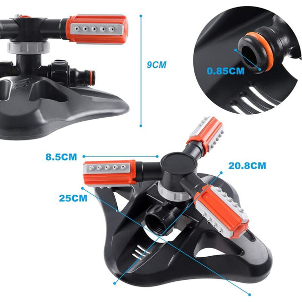 Garden Sprinkler 360 Rotating Arm Automatic Lawn Watering Irrigation Lawn Sprinklers & Sprinkler Heads