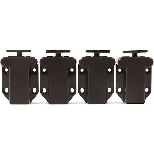 4 Pack Of Damping Cushioning Systems For Doors Cabinets And Drawers Brown Furniture Parts
