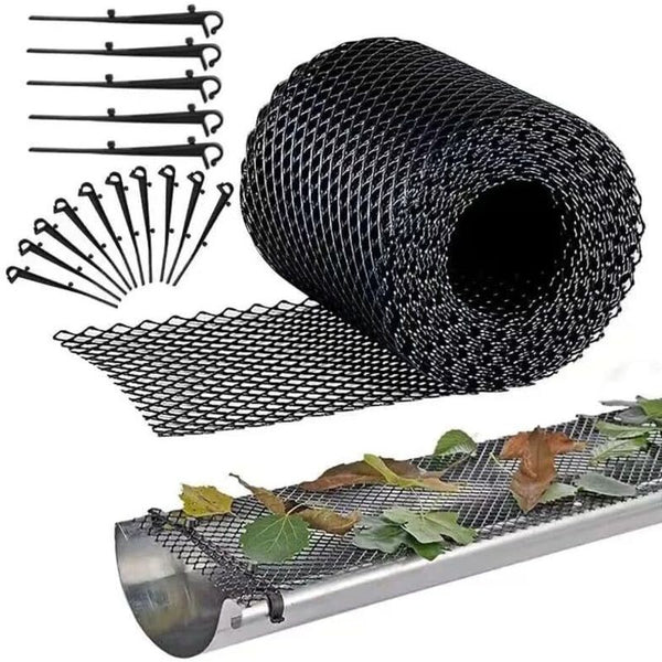 Heavy Duty Plastic Gutter Guard Mesh 18Cm X 8M Leaf Filter Gutter Guards