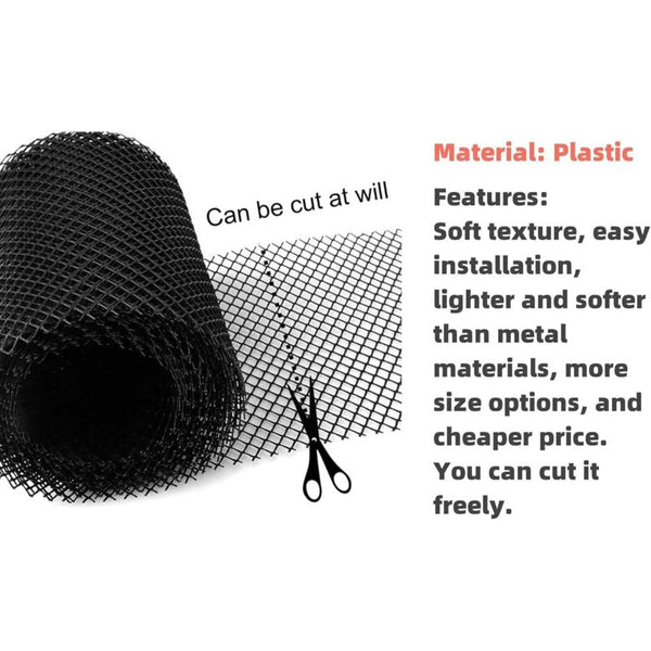 Heavy Duty Plastic Gutter Guard Mesh 18Cm X 8M Leaf Filter Gutter Guards