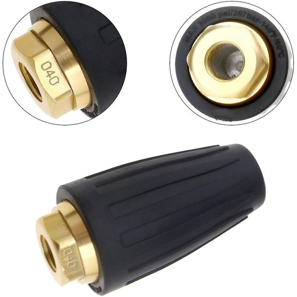 3000 Psi Rotating Turbo Nozzle For Pressure Washer Quick Connect 040 Pressure Washer Parts