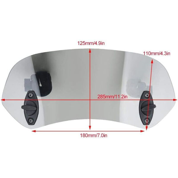 Motorcycle Windshield Adjustable Clip On Windscreen Deflector Accessories For Tawny Other Motorcycle Accessories