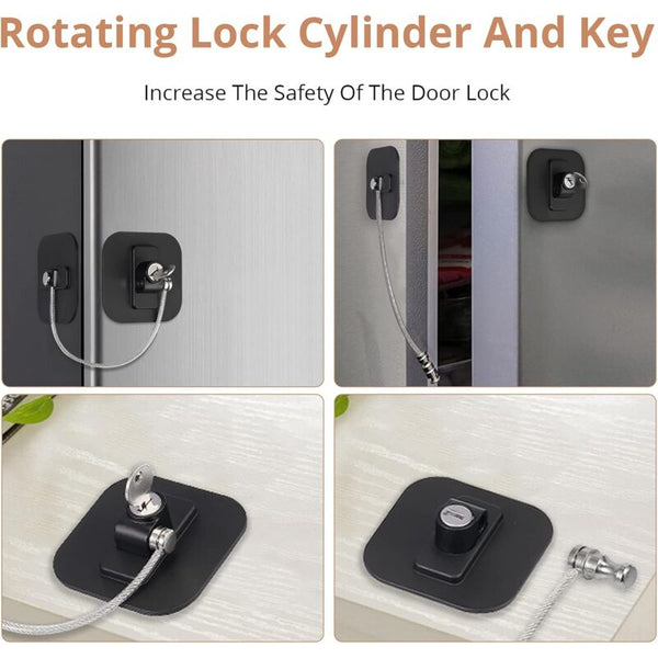 Child Lock 2 Pcs Safety Locks Protection Baby With Stainless Steel Cable Other Window Accessories