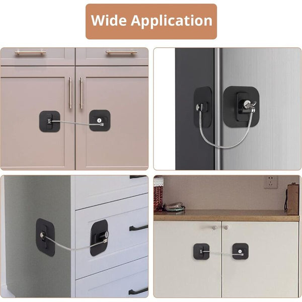 Child Lock 2 Pcs Safety Locks Protection Baby With Stainless Steel Cable Other Window Accessories