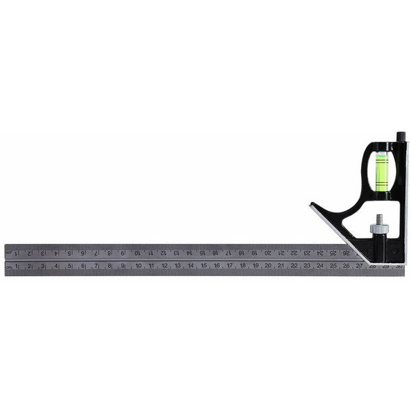Combination Square 300Mm 12" Heavy Duty Professional Inch/Metric Level & Tool Stainless Steel Metal Carpenter Levels