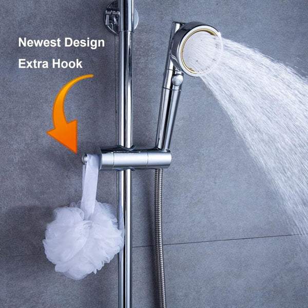 Shower Head Holder 20 25Mm Adjustable Bracket Replacement Holders With Side Knob Chrome Shower Head Holders