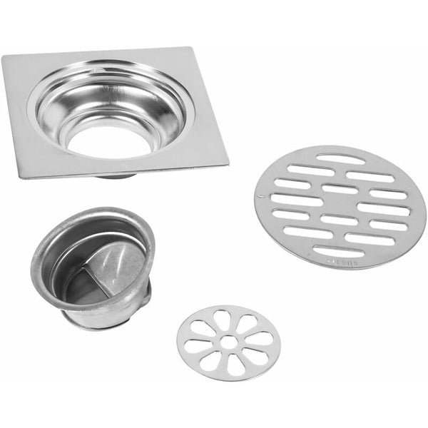 Floor Drain Stainless Steel Thick Anti Odor Square Shower For Bathroom 100Mm (Style : 2) Drain Grates
