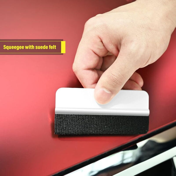 Car Accessories Squeegee Kit With Felt Hobby Knife For Application Or Scraping Cutter And Plastic Squeegees & Window Cleaning