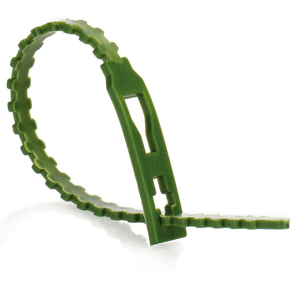200X Green Plastic Plant Binder Stabilize Plants Clips Stake (13 Cm) Plant Ties & Supports